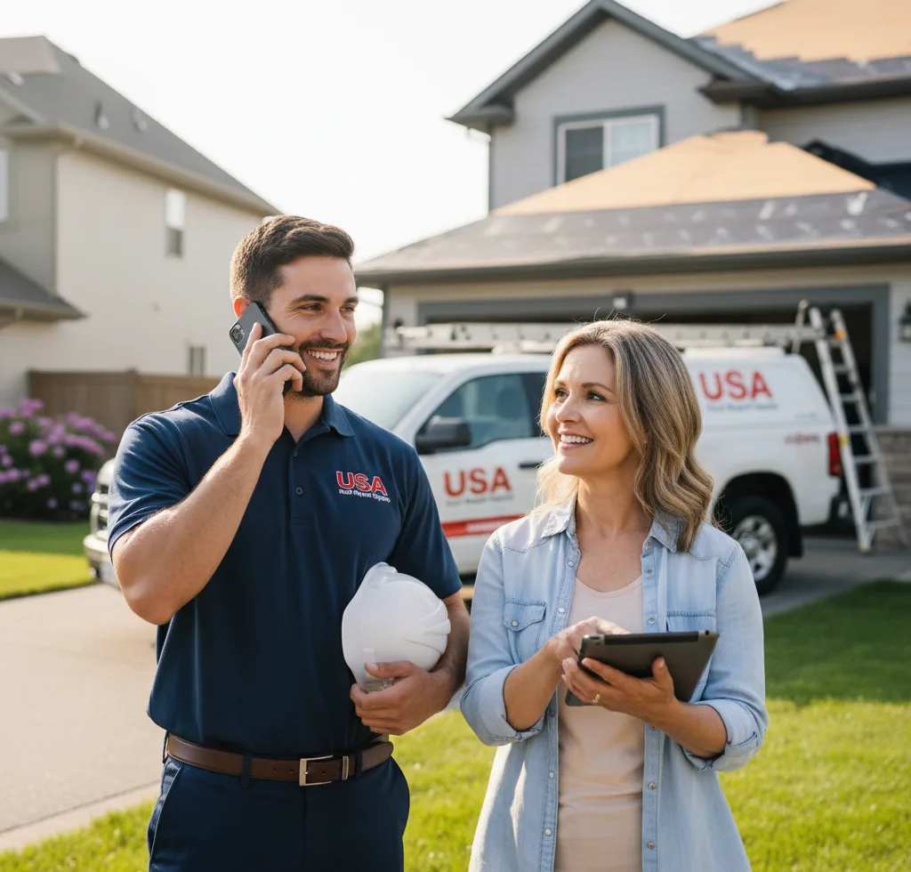 USA Roof Repair Experts customer support in Pea Ridge